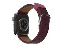 OtterBox Symmetry - Band för smart klocka - kaktusläder - rävblåbär (rosa) - för Apple Watch SE, Series 10, Series 4, Series 5, Series 6, Series 7, Series 8, Series 9 77-96906