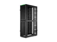 APC NetShelter SX Gen 2 - Rack skåp - 2258 H x 600 B x 1200 D mm, med sidor - golvstående - svart - 48U - 19" - TAA-kompatibel - för P/N: SC500RM1U, SRT2200RMXLAUS, SRT3000RMXLT-NC, SRTL2K2RM1UWC, SRTL3KRM1UIC AR3307B2
