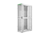 APC NetShelter SX Gen 2 - Rack skåp - 2258 H x 600 B x 1200 D mm, med sidor - golvstående - vit - 48U - 19" - TAA-kompatibel - för P/N: SC500RM1U, SRT2200RMXLA-NC, SRT3000RMXLT-NC, SRTL2K2RM1UWC, SRTL3KRM1UIC AR3307W2