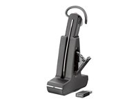 Poly Savi 8245 - Savi 8200 series - headset - inuti örat - konvertibel - DECT / Bluetooth - trådlös - USB-A via DECT-adapter - svart - Zoomcertifierad 8D3H2AA#ABB