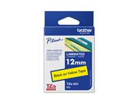 Brother TZe-631 - Standardlim - svart på gult - Rulle (1,2 cm x 8 m) 1 kassett(er) bandlaminat - för Brother PT-D210, D600, H110; P-Touch PT-1005, 1880, D410, D460, D610 TZE631
