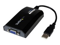 StarTech.com USB till VGA-adapter - 1920x1200 - Extern videoadapter - DisplayLink DL-195 - 16 MB - USB 2.0 - D-Sub - svart - för P/N: MXT101MM USB2VGAPRO2