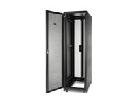 APC NetShelter SV - Rack skåp - svart - 42U - 19" - för P/N: SMTL750RM2UC, SMX2200R2HVNC, SMX3000HVTUS, SMX750C, SRT1000RMXLA-NC, SRT5KRMXLT-5KTF AR2400