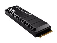 WD_BLACK SN850X NVMe SSD WDS100T2XHE - SSD - krypterat - 8 TB - inbyggd - M.2 2280 - PCIe 4.0 x4 (NVMe) - TCG Opal Encryption 2.01 - integrerad kylfläns WDS800T2XHE-00CDD0