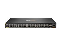 HPE Aruba 6200F 48G Class4 PoE 4SFP+ 740W Switch - Switch - L3 - Administrerad - 48 x 10/100/1000 (PoE+) + 4 x 1 Gigabit / 10 Gigabit SFP+ - rackmonterbar - PoE+ (740 W) JL728A#ABB