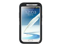 OtterBox Commuter Samsung GALAXY Note II - Fodral för mobiltelefon - silikon, polykarbonat - svart - för Samsung Galaxy Note II 77-25097