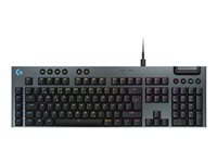 Logitech G G915 X - Tangentbord - bakgrundsbelyst - USB - QWERTY - nordiskt (danska/finska/norska/svenska) - tangentbrytare: GL Tactile - svart 920-012940