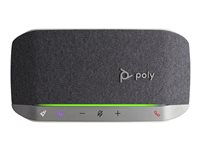 Poly Sync 20 - Smart högtalartelefon - Bluetooth - kabelansluten, trådlös - USB-A - silver - Certifierad för Microsoft-teams 772C8AA