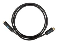 Crestron CBL-4K-USBC-HD Series CBL-4K-USBC-HD-6 - Adapterkabel - 24 pin USB-C hane till HDMI hane - 1.83 m - dubbelt skärmad - svart - stöd för 4K, aktiv CBL-4K-USBC-HD-6