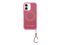 OtterBox Sole Series - Baksidesskydd för mobiltelefon - MagSafe-kompatibilitet - slitstark tyg - Xtra Hot (rosa) - för Apple iPhone 17 77-99399