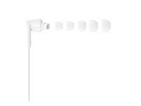 Belkin SoundForm - Hörlurar med mikrofon - inuti örat - kabelansluten - USB-C - ljudisolerande - vit G3H0002HQWHV2