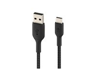 Belkin BoostCharge - USB-kabel - USB-C (hane) till USB (hane) - 3 m - svart CAB002BT3MBK