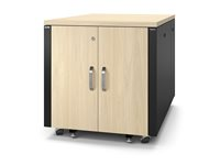 APC NetShelter - Rack (vertikal) - ljudisolerad - AC 100-230 V - lönn - 12U - 19" - TAA-kompatibel - för P/N: SCL500RM1UNC, SMTL3KRM2UCLNC, SMTL750RM2UC, SMX1000CUS, SMX1500RM2UCUS, SMX750C AR4012A