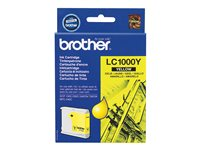 Brother LC1000Y - Gul - original - bläckpatron - för Brother DCP-350, 353, 357, 560, 750, 770, MFC-3360, 465, 5460, 5860, 660, 680, 845, 885 LC1000Y