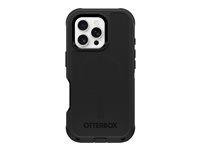 OtterBox Defender Series - Baksidesskydd för mobiltelefon - MagSafe-kompatibilitet - silikon - svart - för Apple iPhone 16 Pro 77-95978