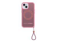 OtterBox Sole Series - Baksidesskydd för mobiltelefon - MagSafe-kompatibilitet - tyg - Xtra Hot (rosa) - för Apple iPhone 13, 14, 15, 16e 77-99549