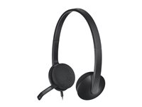 Logitech USB Headset H340 - Headset - på örat - kabelansluten 981-000475