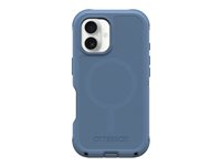 OtterBox Defender Series - Baksidesskydd för mobiltelefon - MagSafe-kompatibilitet - silikon - baby blue jeans (blå) - för Apple iPhone 16 77-95960