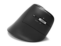 PORT - Mus - ergonomisk - optisk - 6 knappar - trådlös - 2.4 GHz, Bluetooth - trådlös USB-mottagare - svart 910204