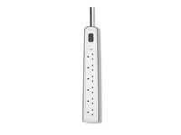 Belkin 6 Outlet Power Surge Protector - Överspänningsskydd - utgångskontakter: 6 BSV603AF2M