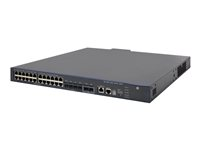 HPE 5500-24G-PoE+-4SFP HI - Switch - Administrerad - 24 x 10/100/1000 + 4 x Gigabit SFP + 2 x 10 Gigabit SFP+ - rackmonterbar - PoE+ JG541A