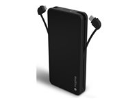 mophie Powerstation Plus - Strömförsörjningsbank - 10000 mAh - 20 Watt - PD, Fast Charge - 2 utdatakontakter (Lightning, USB-C (PD)) 401114384