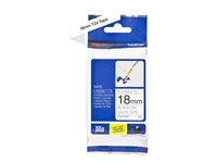 Brother TZe-FX241 - Lim - svart på vitt - Rulle (1,8 cm x 8 m) 1 kassett(er) flexibel ID-tejp - för P-Touch PT-1230, 18, 2030, 2100, 2430, 2470, 2730, 3600, 7500, 7600, 9700, 9800, P900 TZEFX241