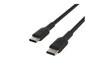 Belkin BoostCharge - USB-kabel - USB-C (hane) till USB-C (hane) - 1 m - svart CAB004BT1MBK