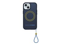 OtterBox Sole Series - Baksidesskydd för mobiltelefon - MagSafe-kompatibilitet - tyg - verkligt tyst (blå) - för Apple iPhone 13, 14, 15, 16e 77-99548