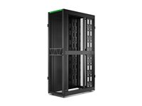 APC NetShelter SX Gen 2 - Rack skåp - 2124 H x 600 B x 1200 D mm, med sidor - golvstående - svart - 45U - 19" - TAA-kompatibel - för P/N: SC500RM1U, SRT2200RMXLAUS, SRT3000RMXLT-NC, SRTL2K2RM1UWC, SRTL3KRM1UIC AR3305B2