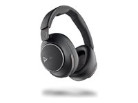 Poly Voyager Surround 80 UC - Hörlurar med mikrofon - fullstorlek - Bluetooth - trådlös, kabelansluten - aktiv brusradering - 3,5 mm kontakt, USB-C via Bluetooth-adapter - svart - Certifierad för Microsoft Teams Open Office, Certifierad för Microsoft-teams 220117-01