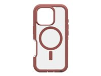 OtterBox Defender Series XT - Baksidesskydd för mobiltelefon - MagSafe-kompatibilitet - tegelröd - för Apple iPhone 16 Pro 77-96116