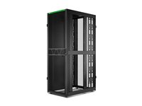 APC NetShelter SX Gen 2 - Rack skåp - 2258 H x 800 B x 1200 D mm, med sidor - golvstående - svart - 48U - 19" - TAA-kompatibel - för P/N: SCL500RM1UNC, SRT2200RMXLAUS, SRT3000RMXLT-NC, SRTL2K2RM1UWC, SRTL3KRM1UIC AR3387B2