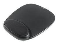 Kensington Gel Mouse Rest - Mustablett med handledskudde - svart 62386