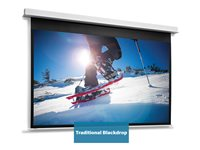 Da-Lite DescenderPro - Projektorduk - takmontering - motoriserad - 230 V - 123.23" (313 cm) - 4:3 - Matte White - RAL 9016 10104741