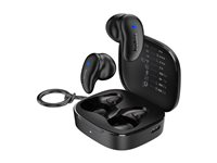 Belkin SoundForm Anywhere - True wireless-hörlurar med mikrofon - semi-in-ear - Bluetooth - svart AUC014HQBK