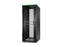 APC NetShelter SX Gen 2 - Rack skåp - 1991 H x 800 B x 1200 D mm, med sidor - golvstående - svart - 42U - 19" - TAA-kompatibel - för P/N: SCL500RM1UNC, SRT2200RMXLAUS, SRT3000RMXLT-NC, SRTL2K2RM1UWC, SRTL3KRM1UIC AR3380B2