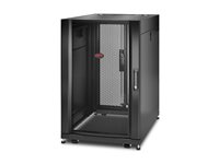 APC NetShelter SX - Rack skåp - svart - 18U - 19" - TAA-kompatibel - för P/N: SCL500RM1UNC, SMX2000RMLV2UNC, SMX3000HVTUS, SURT48RMXLBP, SYA16K16RMP, SYH2K6RMT-TF3 AR3006