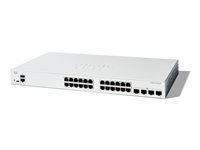 Cisco Catalyst 1200-24T-4X - Switch - L3 - smart - 24 x 10/100/1000 + 4 x 10Gb Ethernet SFP+ - rackmonterbar C1200-24T-4X