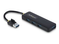 StarTech.com 4-Port USB-A Hub, 5Gbps, Bus Powered, Small Travel Mini Hub - Hubb - 4 x USB 3.2 Gen 1 - skrivbordsmodell H5A4A-USB-HUB