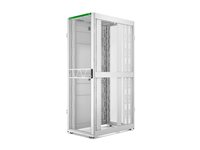 APC NetShelter SX Gen 2 - Rack skåp - 2258 H x 750 B x 1200 D mm, med sidor - golvstående - vit - 48U - 19" - TAA-kompatibel - för P/N: SC500RM1U, SRT2200RMXLAUS, SRT3000RMXLA, SRT3000RMXLT-NC, SRTL2K2RM1UWC, SRTL3KRM1UIC AR3357W2