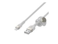 Belkin BoostCharge - Lightning-kabel - USB hane till Lightning hane - 2 m - vit CAA010BT2MWH