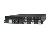 APC NetShelter Rack PDU Advanced - Kraftdistributionsenhet (kan monteras i rack) - switched, metered, 415 V - växelström 415 V - 41400 VA - 3-fas - Ethernet 10/100/1000 - ingång: IEC 60309 60A - utgångskontakter: 18 (9 x IEC 60320 C13/C15, 9 x IEC 60320 C13/C15/C19/C21) - 2U - 3 m sladd - svart APDU11454SM