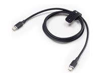 mophie charge stream - USB-kabel - 24 pin USB-C (hane) till 24 pin USB-C (hane) - 3 m - USB Power Delivery (60W) - svart 409912829