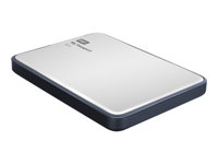 WD My Passport Slim WDBGMT0010BAL - Hårddisk - krypterat - 1 TB - extern (portabel) - USB 3.0 - silver WDBGMT0010BAL-EESN