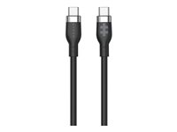 HyperJuice - USB-kabel - USB-C (hane) till USB-C (hane) - USB 2.0 - 1.5 m - USB Power Delivery (60W), utökat effektområde (EPR) - svart HJ4011BKGL