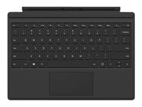 Microsoft Surface Pro 4 Type Cover - Tangentbord - med pekdyna, accelerometer - bakgrundsbelyst - QWERTY - italiensk - svart - kommersiell - för Surface Pro 4 R9Q-00049